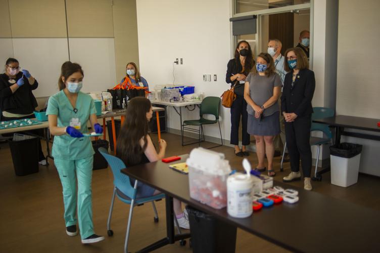 Oregon Gov. Kate Brown in Hood River