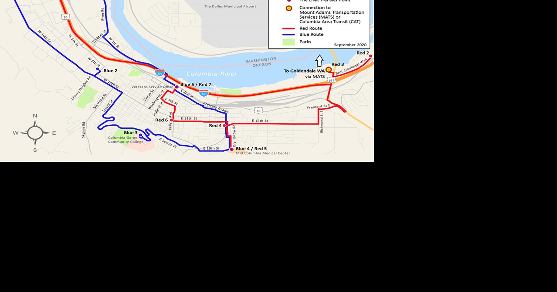 LINK offers looped bus service in The Dalles | News | columbiagorgenews.com