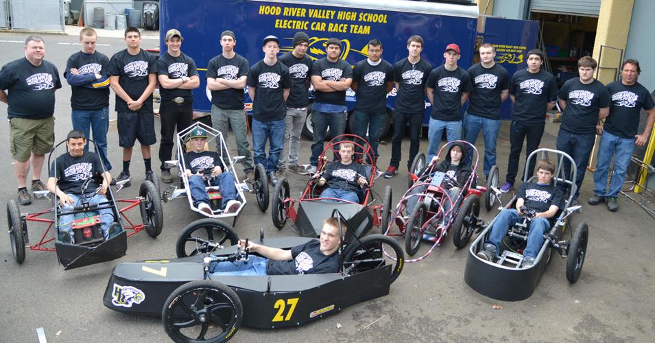 HRV electric car racing team top notch