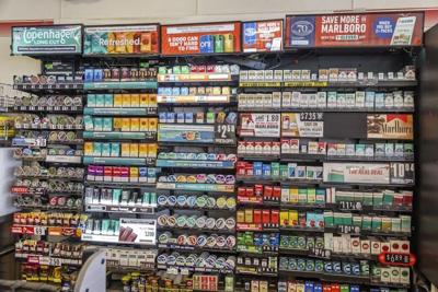 Cigarette display at a 7-Eleven convenience store in Miami, Fla., in July 2025.