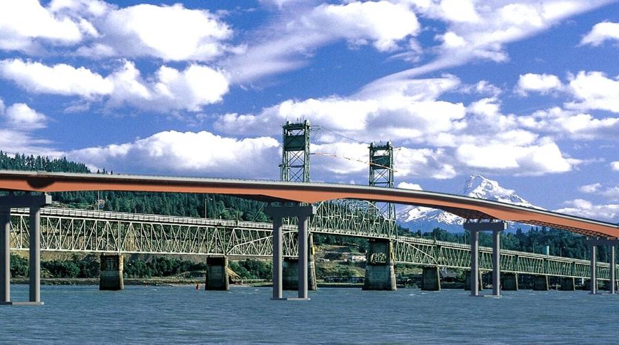 A rendering of the new bridge