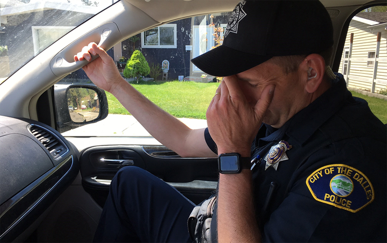 When the policeman is passenger...