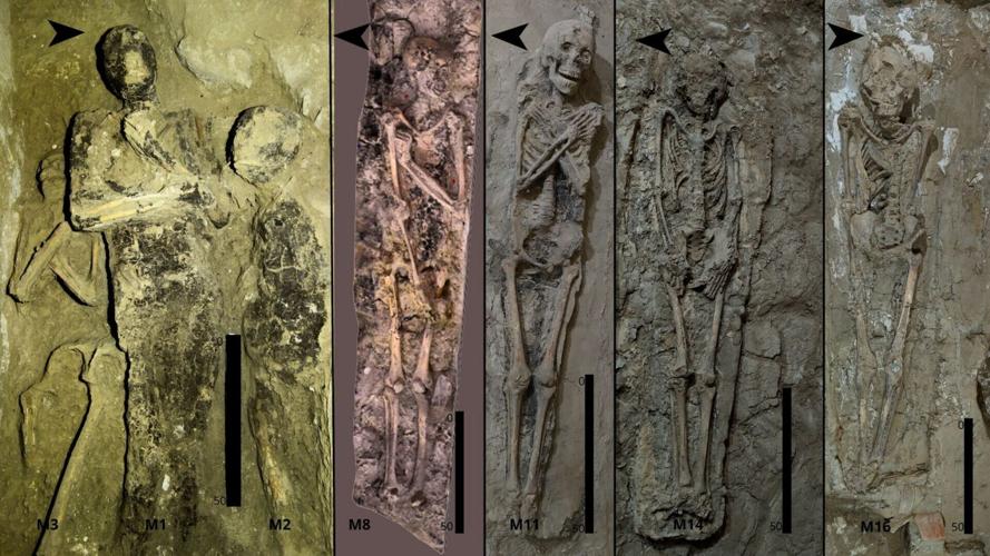 Mummies were buried on top of one another when space started to run out in tombs