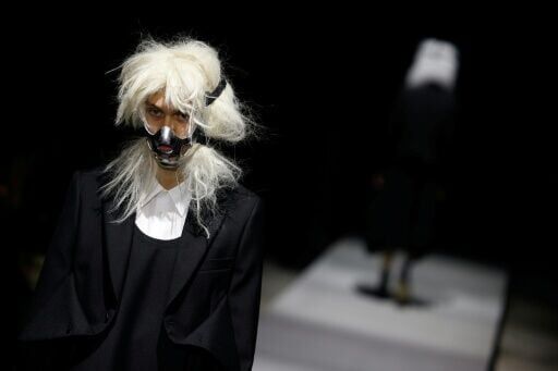 A creation by Comme des Garcons which held its show on Friday