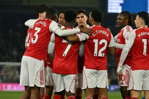 Arsenal, who won all eight games during the league phase, face Bayer Leverkusen in the last 16 of the Champions League