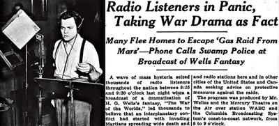 Recreating a famous radio broadcast