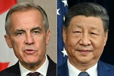 Canada's Prime Minister Mark Carney and China's President Xi Jinping