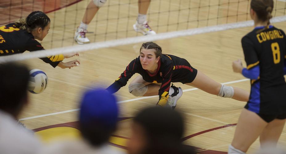 The Dalles volleyball versus Crook County
