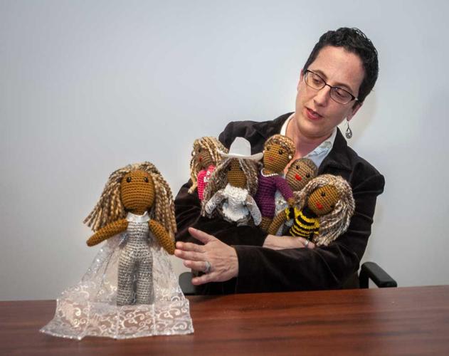 Hand-Crocheted Beyoncé dolls