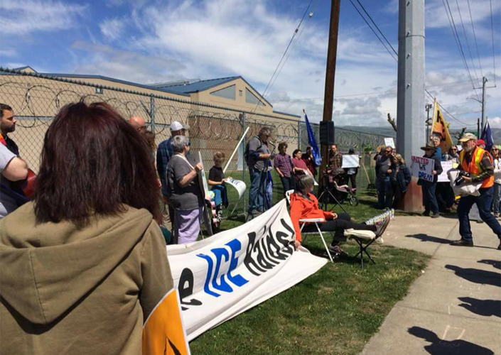 Rally marks NORCOR protest anniversary