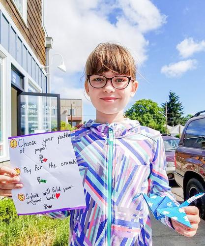 Girl’s origami project benefits Celilo Cancer Center