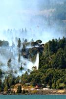 Wildfire damages homes near Underwood