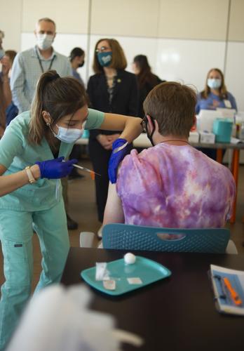 Oregon Gov. Kate Brown in Hood River
