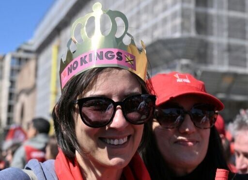 Some 20,000 people attended a 'No Kings' rally in Rome
