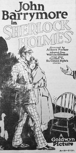 Movie ad detail from the Nov. 10, 1922, Hood River News