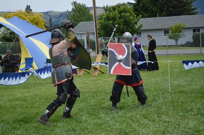 Armed and chivalrous: Medieval tournament graces fairgrounds