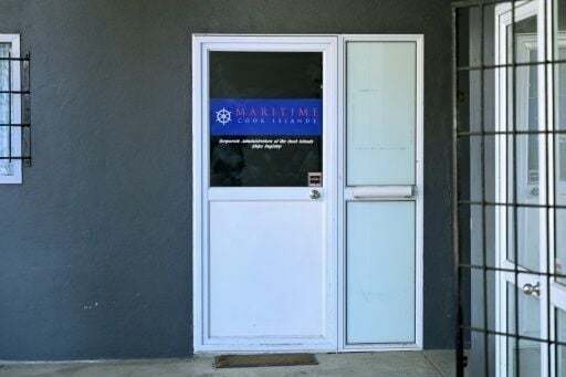 The Cook Islands' shipping registry is nestled next to a pizza shop on the main isle of Rarotonga
