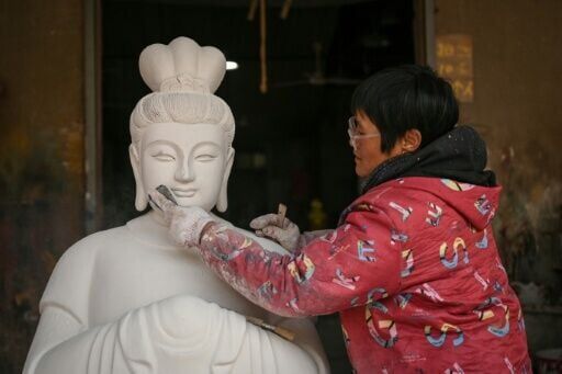 In the village of Chongshan generations of residents have made a living creating Buddhist and Taoist sculptures