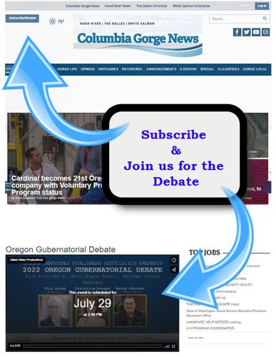 Watch the gubernatorial debate - subscribe!