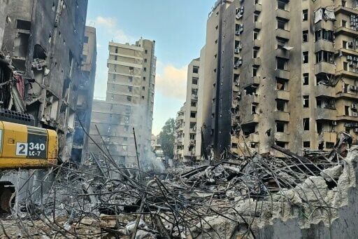 Aftermath of an Israeli strike in southern Beirut