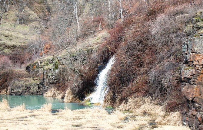 Winter, spring brings seasonal waterfalls