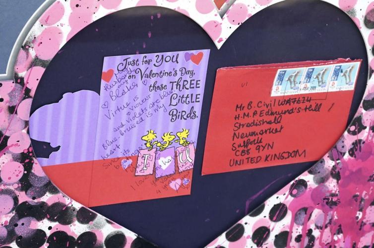 A never-before-seen love letter from Amy Winehouse to her jailed husband is being sold at auction