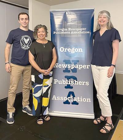 Sports Editor Noah Noteboom, Publisher/Owner Chelsea Marr and Managing Editor Trisha Walker