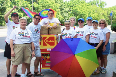 Kodak employees attend Toronto's Pride parade in 2005. Remembering the Lambda Network at Kodak, CC BY-SA