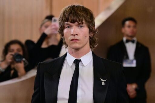 US actor Connor Storrie, who plays Russian hockey player Ilya Rozanov in 'Heated Rivalry,' attended the Golden Globes
