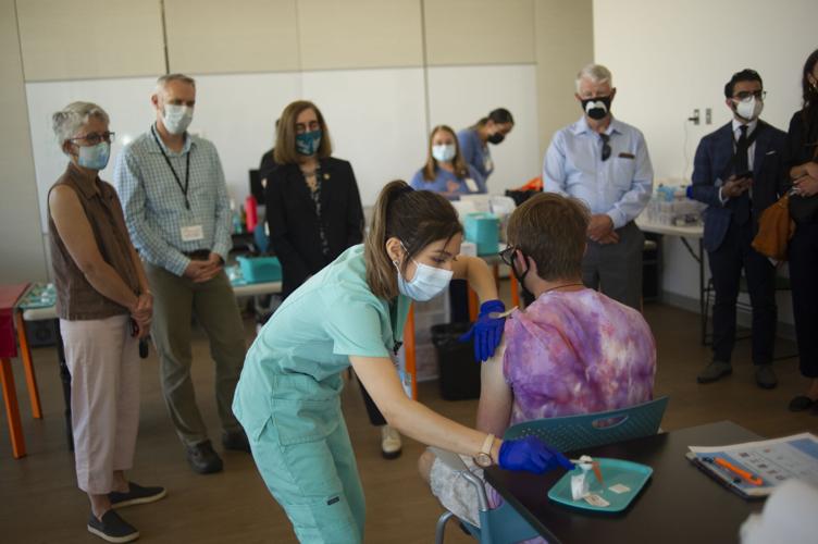 Oregon Gov. Kate Brown in Hood River