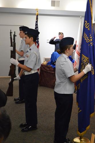 Posting of the colors by civil air patrol.JPG