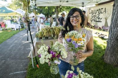 Shruti Larson, The Gathering at White Salmon Farmers Market, Photo by David Hanson.jpg