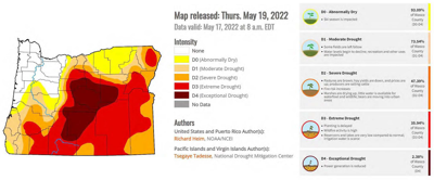 May 17 drought map