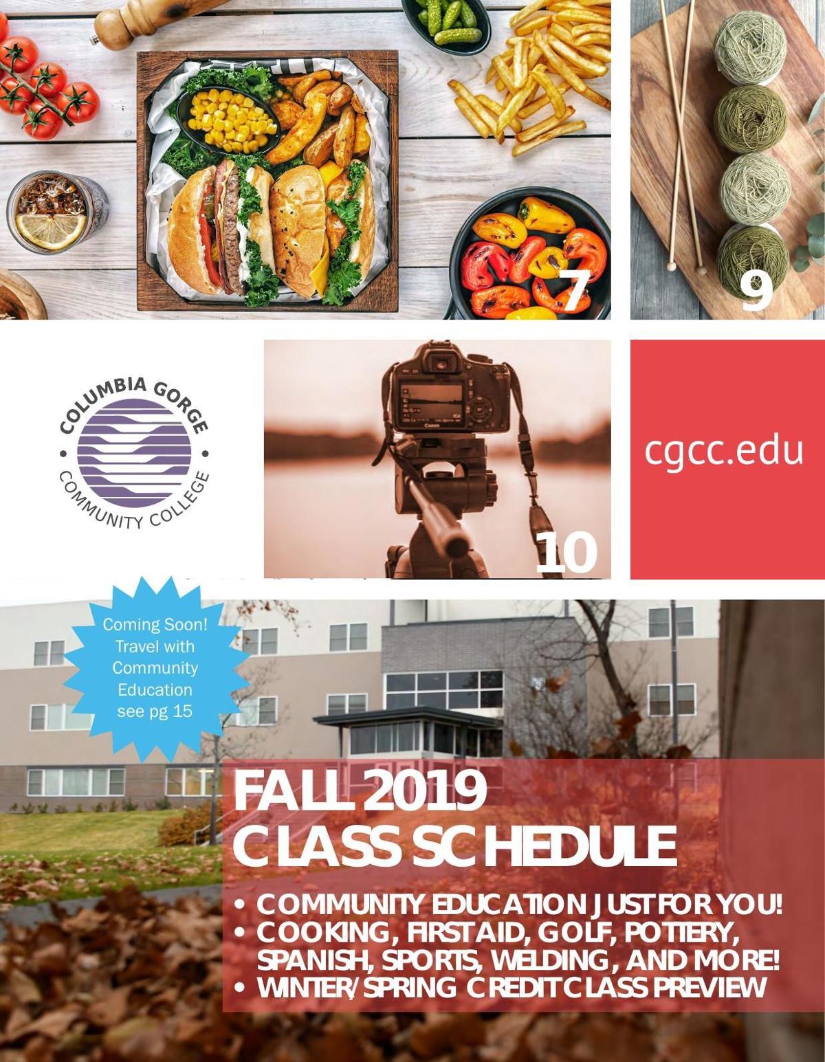 CGCC fall 2019 class schedule