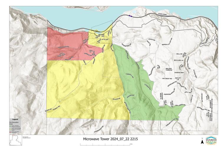 Microwave Tower Fire Evacs 10pm 7-22