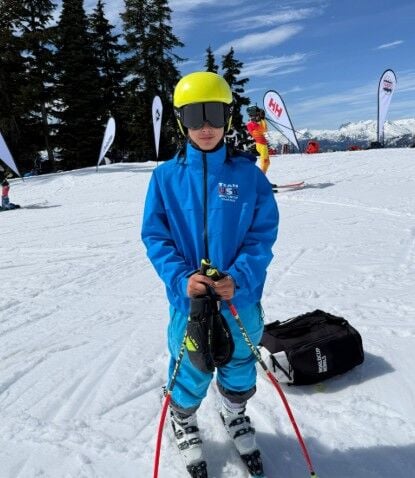 Hudson Grabos at the Whistler Cup on April 11.