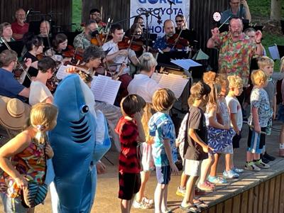 Kids sing along with music, performed by the CGOA Sinfonietta, from the movie Encanto in 2023. Contributed photo.jpg