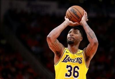 Marcus Smart of the Los Angeles Lakers and his teammate Luke Kennard were both fined by the NBA for comments critical of officials following a loss at Houston in the NBA playoffs