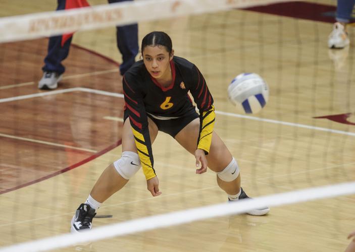 The Dalles volleyball versus Crook County