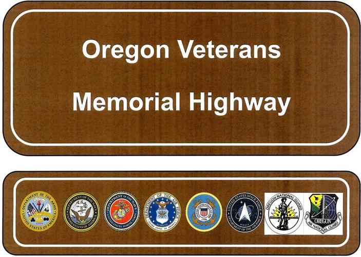 Mock up Oregon Veterans Memorial Highway 35