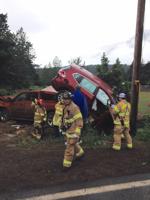 Two-car wreck Thursday at Belmont, Country Club