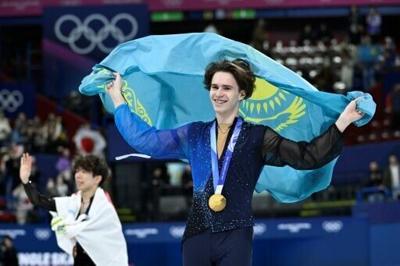 Kazakhstan's Mikhail Shaidorov won men's Olympic figure skating gold