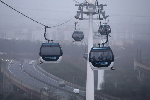 French officials launch the first urban cable car in the region of Ile-de-France