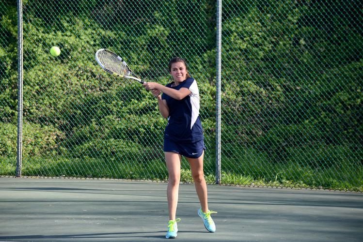 Girls tennis gets first league win