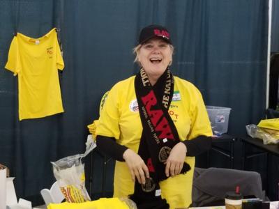 Margie at retailer convention