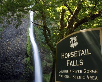 Mother dies in fall from Horsetail Falls, son survives