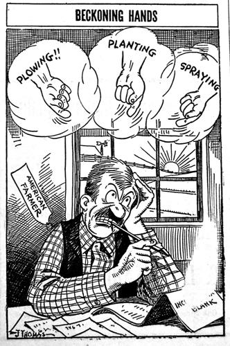A cartoon featured in the Jan. 25, 1924, Hood River News.