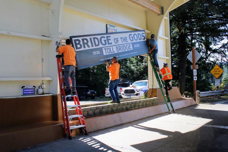 Bridge of the Gods sign