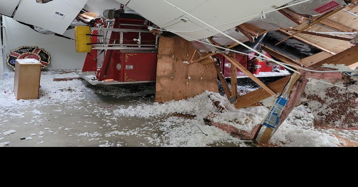 Snowden fire station roof collapses amid snowstorm News