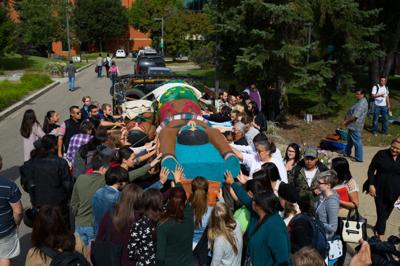 Lummi totem visits Hood River Aug. 25